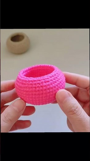 Double layered! Crochet Flower Pot and Storage box Tutorial #crochet