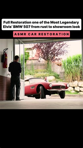 ASMR car restoration - Full restoration of one of the most legendary Elvi’s BMW 507 from rust to showroom look. #carrestoration #bmwrestoration #carhacks #legendarycar