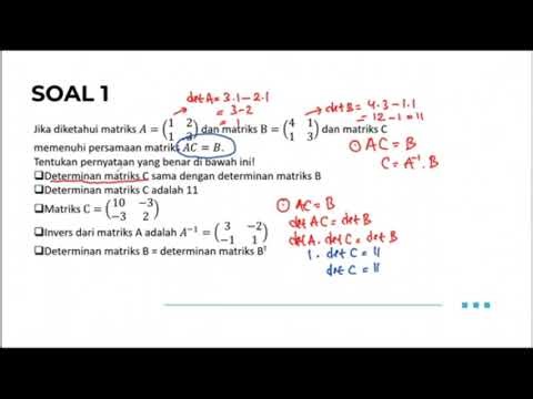 TKA SMA Determinan Invers Matriks_PART 4