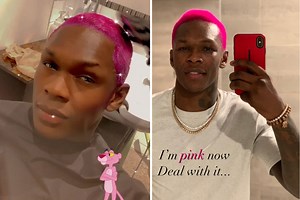 Israel Adesanya dyes hair NEON PINK in new cut ahead of Paulo Costa fight