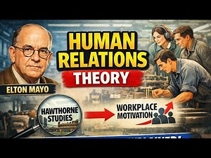 Elton Mayo’s Human Relations Theory Explained | Hawthorne Studies | Management Theory l 4th semester