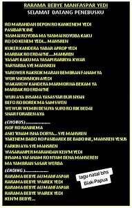 Selamat Datang Penebusku (Rarama Bebye Manfaspar Yedi)