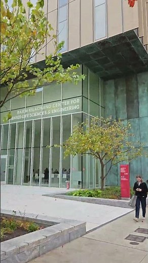 Autumn with gorgeous tree colors at Center for Integrated Life Science & Engineering, Boston Univ