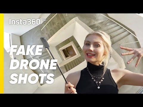 FAKE DRONE SHOTS with 3 METER Selfie Stick