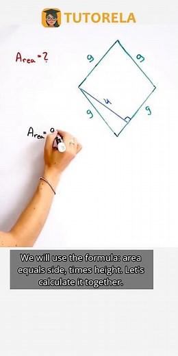 Calculating Rhombus Area: Easy Steps! #Math #Rhombus #AreaOfARhombus