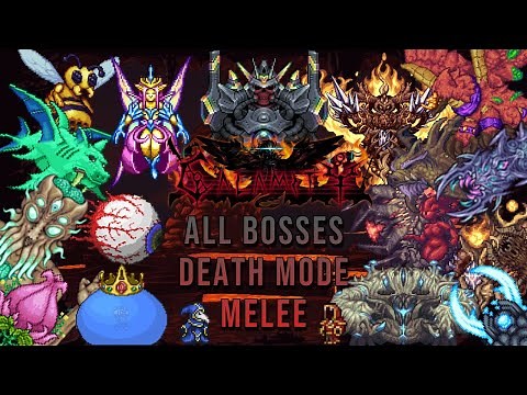 Terraria Calamity - ALL BOSSES - Death Mode - Melee