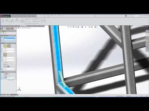SOLIDWORKS Weldments - Corners Gussets and Bounding Box