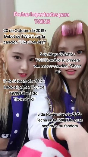 Importantes Fechas en la Historia de TWICE