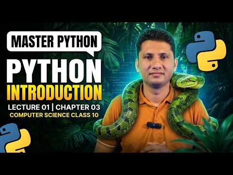 📘 Class 10 Computer Science New Book 2026 | Chapter 3: Introduction to Python | Lecture 1