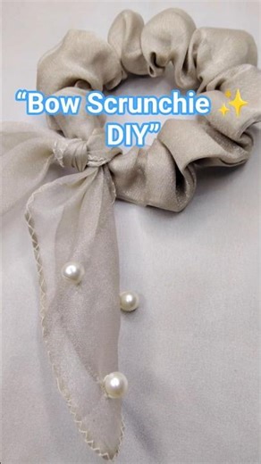 “Easy Bow Scrunchie Making | Trending DIY Hair Accessory Tutorial”