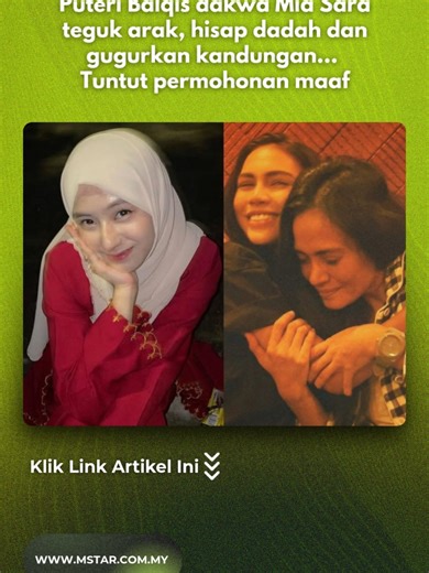 Puteri Balqis dakwa Mia Sara teguk arak, hisap dadah dan gugurkan kandungan… Tuntut permohonan maaf #sembangentertainment #fyp #beritaditiktok #viral #beritatiktok