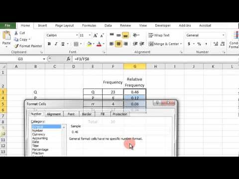 Raw Data to Bar Graphs in Excel 2010