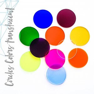 25 Translucent Acrylic Circle Blanks (SELECT SIZE & COLOR ) 1/8 Thick - Laser Cut With Polished Edges Plexiglass - Etsy