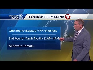 4/28 Evening forecast: Two rounds of storms likely Monday night, tornadoes possible
