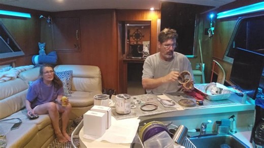 Boat Life: Below Deck! Rebuilding the Racor Fuel Filter on Our Vintage Chris Craft! 🏆 !award