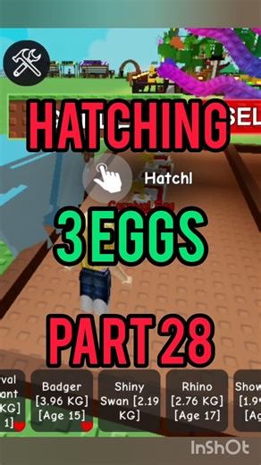 Hatching 3 eggs #growagarden #roblox #robloxgames #robloxedit #gaming #games #hatching #like #pet