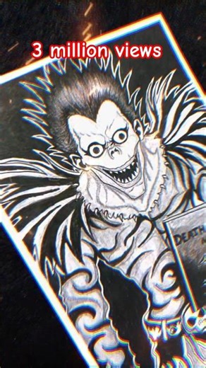 how to draw ryuk drawing #drawing #art #anime #shorts #ryuk #like #comment