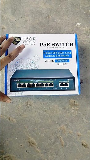 Network IP Camera Network POE switch 8 port Gigabit Uplink High Speed hikvision #ds2cd1063g2liu