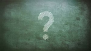 Premium stock video - A large question mark symbol