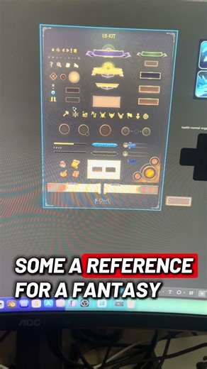 Making mockups for ui elements for the game shadow infection. #figma #ui #gamedev #design #fantasy