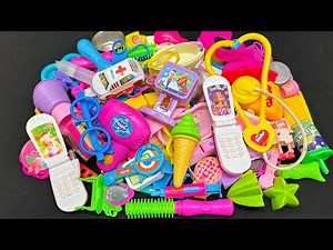 Unboxing Miniature Plastic Full Kitchen Set Collection | Toy Cooking Game | Kitchen Set Toy | Review