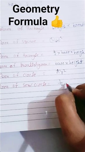 #important formula of area Basic geometry #maths #school ‪@YouTube‬