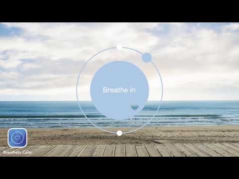 2 min Breathe Bubble | Breathe Exercises - Sea - Think Nothing Exercise I Breathe In Calm App