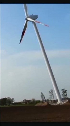 Wind turbine demolition #windmill