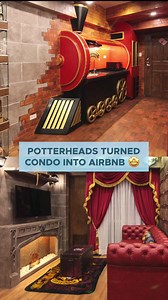 Harry Potter Theme Room 🎩🪄Series: Designs That SolveTurning your small condo to a unique theme AirBnb with magical and aesthetic spaces! 🤩Email us to inquire at madhousedesignstudio@gmail.comFollow @madhousedesignstudio #madhouse #storage #spacesaving #interiordesignideas #interiordesign #spacesaving #spacetransformation | Madhouse Design and Construction Studio