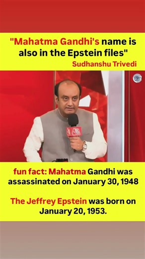 Mahatma Gandhi's name is also in the Epstein files #epsteinfiles #india