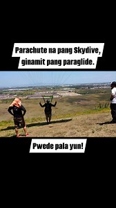 Parachute na pang Skydive, ginamit pang paraglide.😬🪂 Pwede pala yun! | Sky'Ride PH