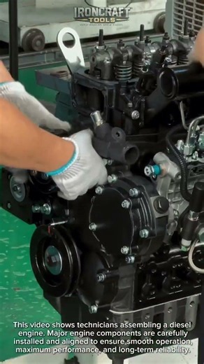 Diesel Engine Assembly Process Explained! #EngineBuild #DieselEngine #Mechanic