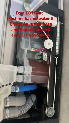 Etna E01 error - Troubleshooting #aquastop #waterinlet