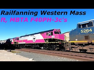 Railfanning Western MA: Rare 2x MBTA F40PH-3C shipment via CSX!