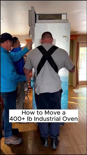 This is How to Move an Industrial Oven with Shoulder Dolly