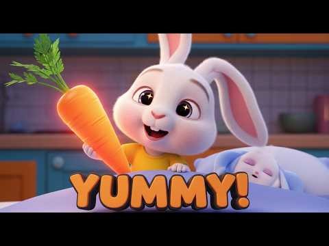 Baby Bunny Hop Song 🐰 | Morning Routine & Toddler Learning Song 🥕 | Nursery Rhymes 2025