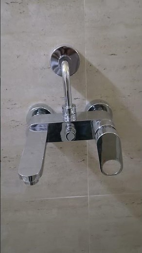 wall mixer with bend pipe #plumbing #pipelining #home