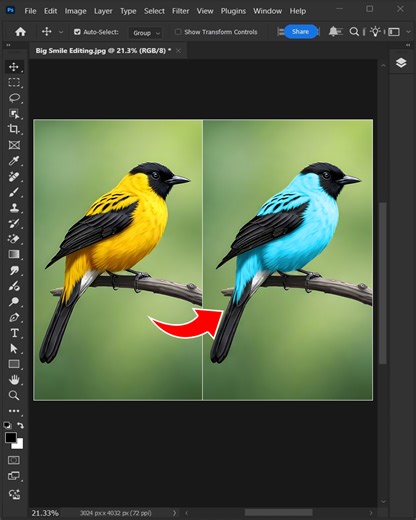 How to shift the color of an object in adobe photoshop #bigsmileediting | Big Smile Editing