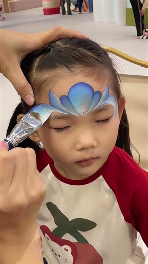 🌸 Beautiful face painting tutorial #art #painting #face painting #face art