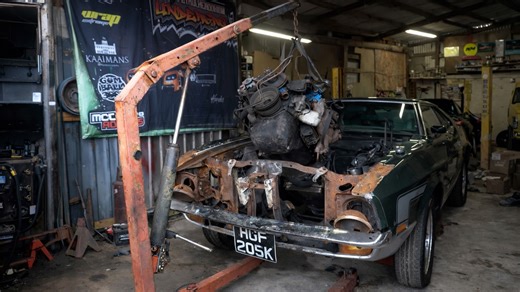 Rebuilding a fire-damaged Mustang on my own