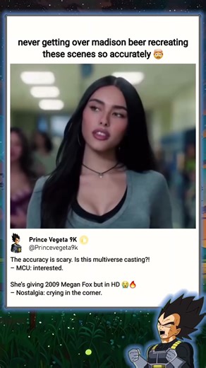 In Transformers (2007), Megan Fox’s scene gets perfectly recreated by Madison Beer 😳🔥