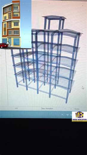 Structural Analysis of 5 storey Building #naksa #developers #builder #designer #design #contractor #building #structure #analysis #column #beam #framestructure #slab #engineer #engineering