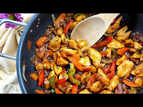 🥘Tigaie de pui picanta cu legume – 🍗reteta rapida si gustoasa!‪@alinainbucatarie‬