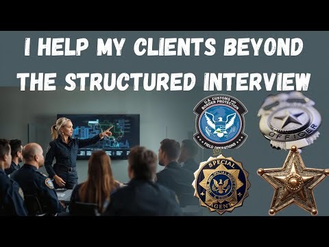 I help my clients beyond the structured interview