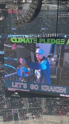 Our Director of Youth & Community Programming, Pago Haini, brought the energy while leading The Surge at the @Seattle Kraken 🌊 (via Circling Seattle Sports)