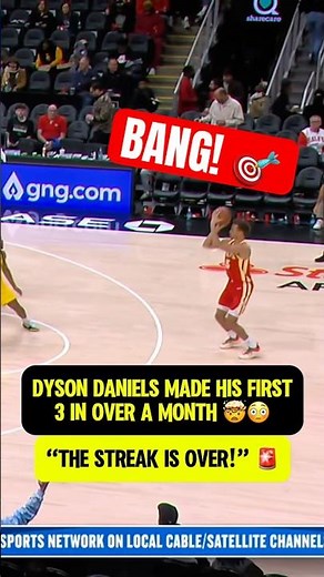 Dyson Daniels hit FIRST 3 SINCE DECEMBER 14TH 🤯🤯
