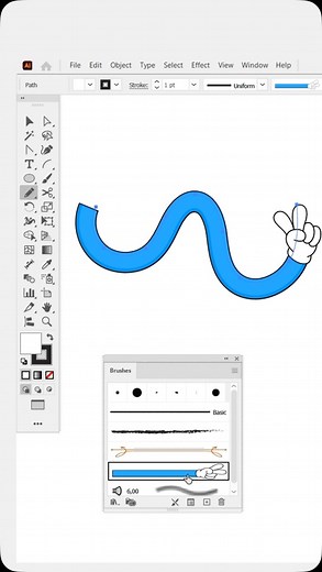 ProCes Design School | Use brush tool for repeating object in Adobe illustrator #illustrator #tutorial #adobeillustrator #education #reels #tips #vector... | Instagram