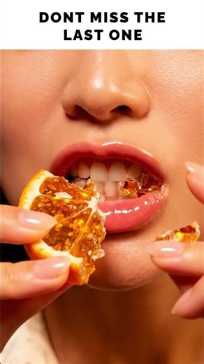 Glass Candy Eating ASMR Extreme Crunch! Orange, Starfruit, Coconut, Dragon Fruit, Lyche #short