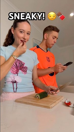 HE DIDN’T EVEN NOTICE! 😏😱🍫 #shorts
