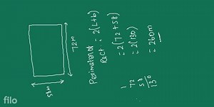 \begin{array}{l}=2(\text { length }+\text { breadth })=2(280 \m... | Filo